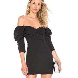 Lovers + Friends Isa black mini dress